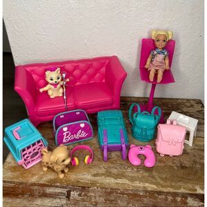 Mattel Barbie Lot of 13 Mixed Accessories Doll Pets Furniture